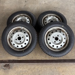 BRIDGESTONE VRX2 155/65R13 2023年製 8分山　スチールホイールの画像