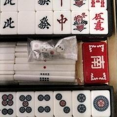 0907-073 楽しい麻雀 麻雀牌セット（中央ケース無し）の画像