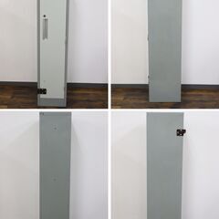 ≪R425ジ≫ FUJIKO/フジコー ガンロッカー 3丁 銃/ライフル/猟銃/散弾銃 保管庫/収納庫 ミリタリー ホビー レトロ 鍵欠品/現状品の画像