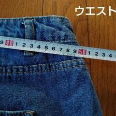 洋服まとめ買いの方値引き致します！SHEIN ２ＸＬ ライトブルーワイドレッグデニムパンツの画像