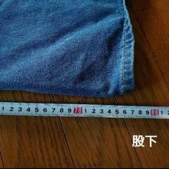 洋服まとめ買いの方値引き致します！SHEIN ２ＸＬ ライトブルーワイドレッグデニムパンツの画像