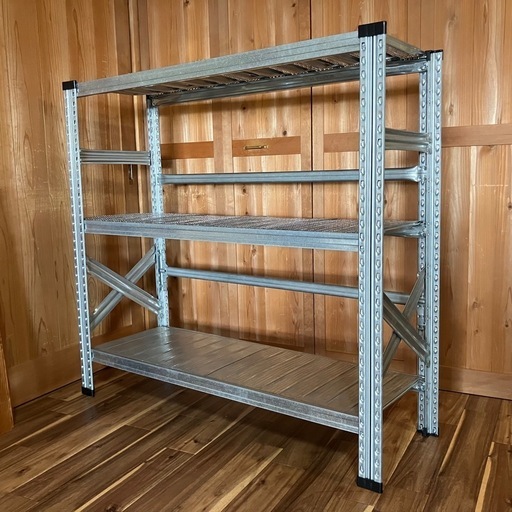 イタリア製 メタルシステム SUPER123 スチールラック 3段 棚 ガレージ