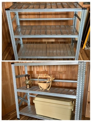 イタリア製 メタルシステム SUPER123 スチールラック 3段 棚 ガレージ