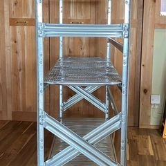 イタリア製 メタルシステム SUPER123 スチールラック 3段 棚 ガレージ