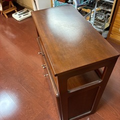 木製キャビネット(電話台)の画像