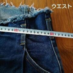 洋服まとめ買いの方値引き致します！ＧＲＬダークブルーワイドレッグデニム ハイウエストの画像