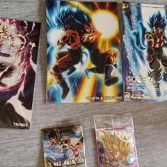 ドラゴンボール　ウエハースのシール18枚とポストカード10枚の画像