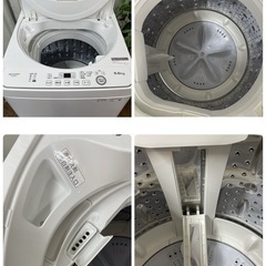 R403 ☀️ ジモティー限定特別価格！ 2023年製の高年式！ SHARP 洗濯機 （洗濯5.5㎏) ES-GE5G ⭐ 動作確認済 ⭐ クリーニング済の画像