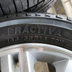 24年製！バリ溝！国産タイヤ！165/55R14 日産 オッティライダー 純正 AUTECH オーテック アルミホイール セット 4本 YOKOHAMA 軽サイズの画像