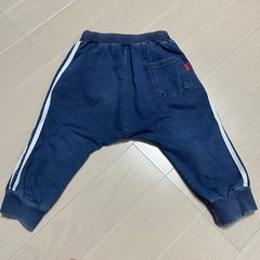 子供服 長ズボン デニム スウェット　サイドライン ラインパンツの画像