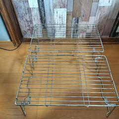 ニトリ　折りたたみ式　キッチンラック　積み重ね棚　2個セットの画像