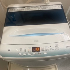 洗濯機　ハイアール　5.5kg JW-U55HK 2022年製造の画像