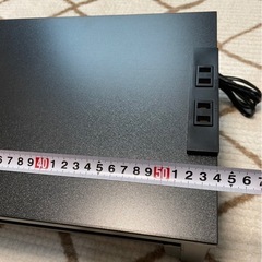 ほぼ新品★モニター台 コンセント付き パソコン台 机上 キーボード収納 プリンター台 二段 54cm 机上整理 机上台 ラックの画像