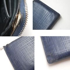 LOEWE 長財布 L字ファスナー ネイビー系 101605 アナグラム ロングウォレット ロエベ 札幌市 清田区 平岡の画像