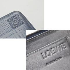 LOEWE 長財布 L字ファスナー ネイビー系 101605 アナグラム ロングウォレット ロエベ 札幌市 清田区 平岡の画像