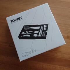 【新品未使用】Tower　カラトリートレイの画像