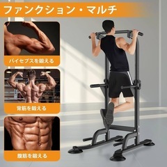 【新品未使用】懸垂 懸垂マシン ぶら下がり健康器 懸垂バー コンパクト 10段調節 150kgの画像