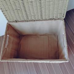 蓋付き収納カゴの画像