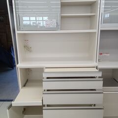 ★リユースのサカイ日立店★HJ7665 松田家具 レンジボード ホワイト H206×D49×W117 クリーニング済み の画像