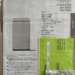 ［NA-F5B3］Panasonic製　洗濯機の画像