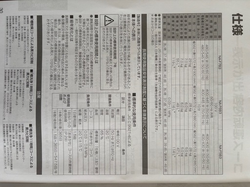 ［NA-F5B3］Panasonic製　洗濯機