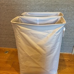 終（受渡決まり）2個セット　ランドリーバスケットの画像