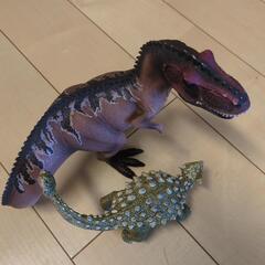 【シュライヒ】ギガノトサウルスとアンキロサウルスの画像