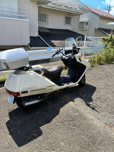 （中型）fusion X フュージョンX2003年製 調子良好！！乗りやすさ抜群  自賠責保険のこり約3年残！！ ビッグスクーター バイク オートマ ベージュカラー レトロ