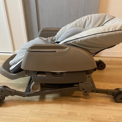 美品☆コンビ ネムリラ AUTO SWING ミントグレー電動ハイローチェアの画像