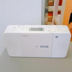 TOSHIBA CDラジオ、TY-C301 ホワイト 説明書・箱 動作確認済み【こちらは店舗です。浜村鹿野温泉ICから3分 買取本舗 宮本リサイクル 営業時間9～19時 定休日水曜のみ←連絡できませんm(_ _)m】の画像
