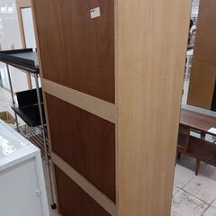 リユースのサカイ栃木店★ジモティ割あり★  クローゼット ブルー×ベージュ W80×D55×H180 クリーニング済み TC10571の画像