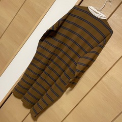 ラガーシャツ　XL  長袖ワンピース　GUの画像