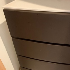 チェスト ブラウン 5段の画像