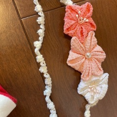 袴ロンパース　髪飾り　セットの画像