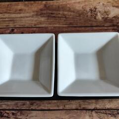苔玉用　木製台陶器受皿２連　新品　①の画像