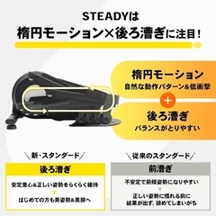 STEADY ステッパー【静音/3Way/負荷16段階/120分連続使用】ウォーキングマシン エアロバイク 健康器具 足踏み健康器具 有酸素運動 室内 エクササイズ フィットネス 運動器具 ST153の画像