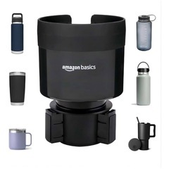 amazon 車用カップホルダー拡張アダプター（調整可能ベース付き） 車用 2個セットの画像