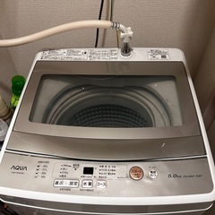 【美品】洗濯機　AQUA 1~2人用の画像