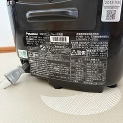 Panasonic 炊飯器　踊り炊き　SR-PA108　 の画像