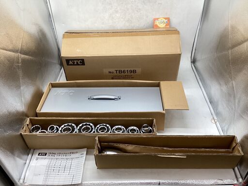 【エコツール豊田インター店】KTC/京都機械工具 19.0sq.ソケットレンチセット[19点] TB619B【愛知県/豊田市/工具】