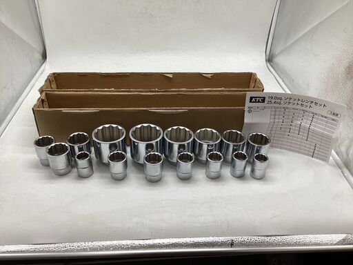 【エコツール豊田インター店】KTC/京都機械工具 19.0sq.ソケットレンチセット[19点] TB619B【愛知県/豊田市/工具】