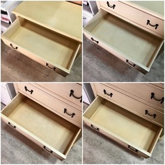 アンティーク調 ローチェスト 4段 収納 整理 衣類収納 かわいい おしゃれの画像