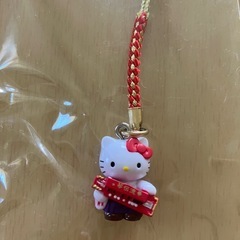 新品未使用】ハローキティ 激レアストラップ +クリアファイル2枚 琴伝流 ご当地の画像