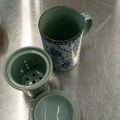 0907-156 茶器　景德镇 青磁　茶道具の画像
