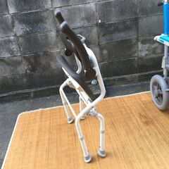 お値下げ【介護福祉用品】Panasonic シャワーチェア PN-L41522 ワイドSP ワンタッチ 折りたたみ 背もたれ 入浴介護の画像