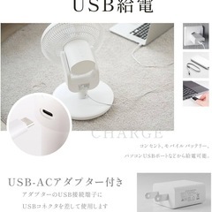 新品未使用【サーキュレーター】扇風機 DC 首振り パワフル リモコン 伸縮の画像