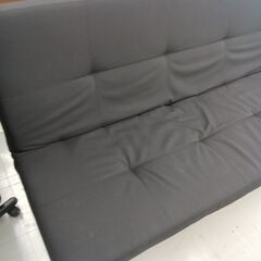 ★リユースのサカイ千葉中央店★ ｿﾌｧｰﾍﾞｯﾄﾞ ブラック H37×D100×W170 クリーニング済み TC4493           　の画像