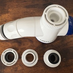 蛇口コネクター混合水栓用 シャワー付き 二又タイプ 泡沫水栓対応 5.3×8.0×15.0cm SJC-03の画像