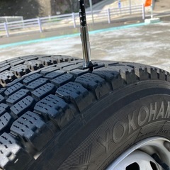 日産　NV200　165R14　鉄ホイル　スタッドレスタイヤ4本セットの画像