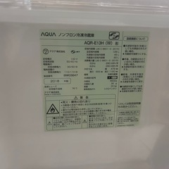 AQUA 冷蔵庫 126Lの画像